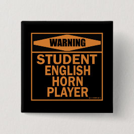 Chapa Cuadrada ¡Atención! ¡Jugador del Cuerno de Inglés Estudiant