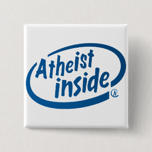 Chapa Cuadrada Ateo dentro