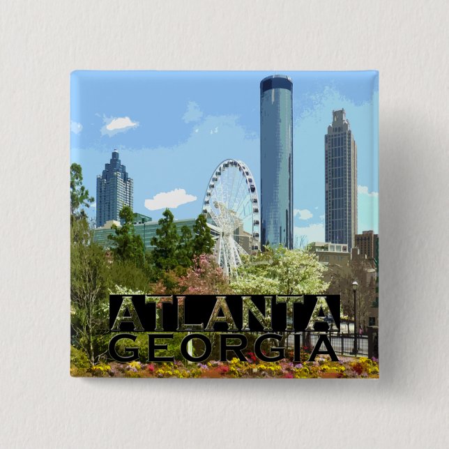 Chapa Cuadrada Atlanta (Anverso)