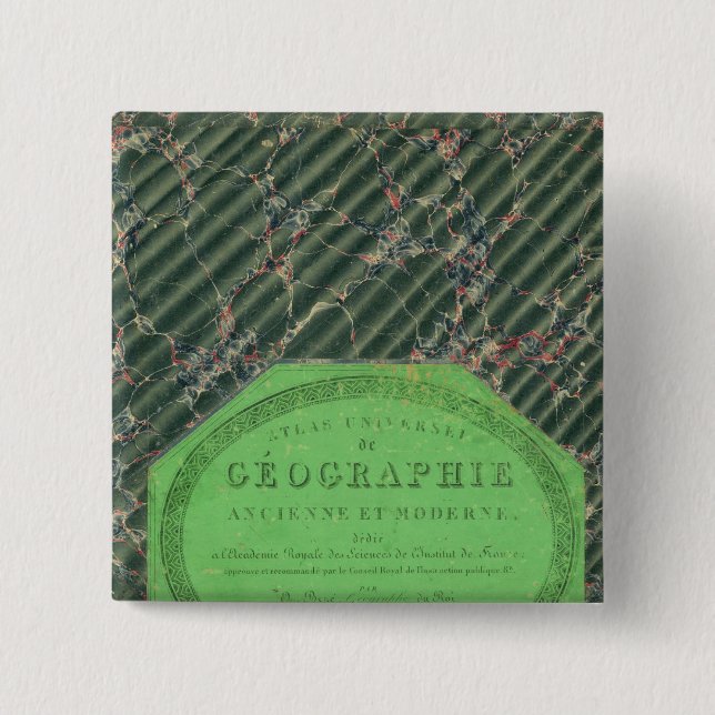 Chapa Cuadrada Atlas de Geografía Universal (Anverso)