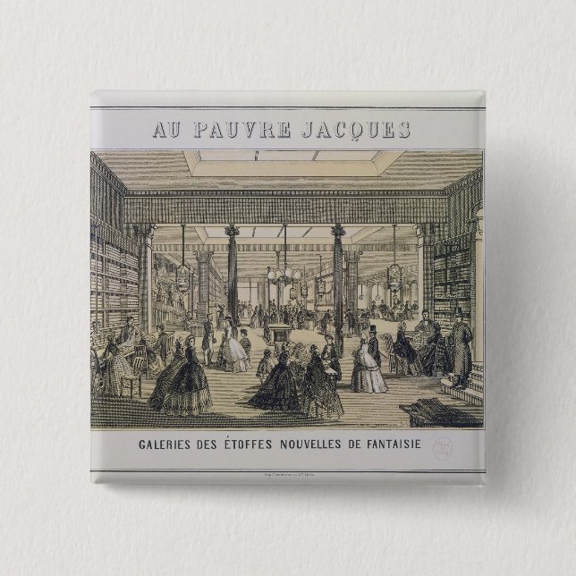 Chapa Cuadrada Au Pauvre Jacques: El departamento de la tela (Anverso)