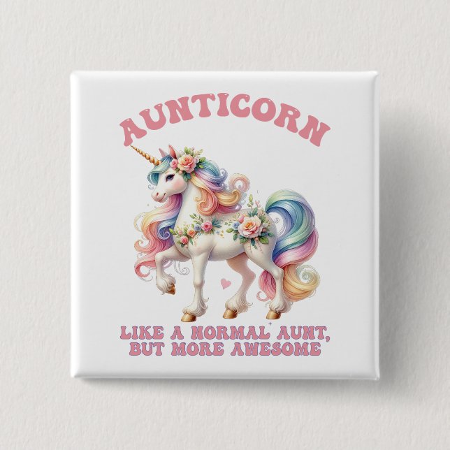 Chapa Cuadrada Aunticorn Guay (Anverso)