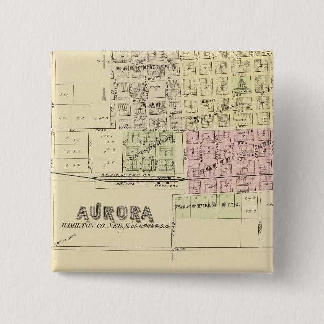 Chapa Cuadrada Aurora, Phillips, Hampton, Nebraska (Anverso)