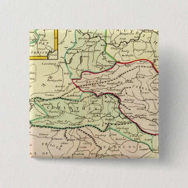 Chapa Cuadrada Austria y Eslovenia (Anverso)