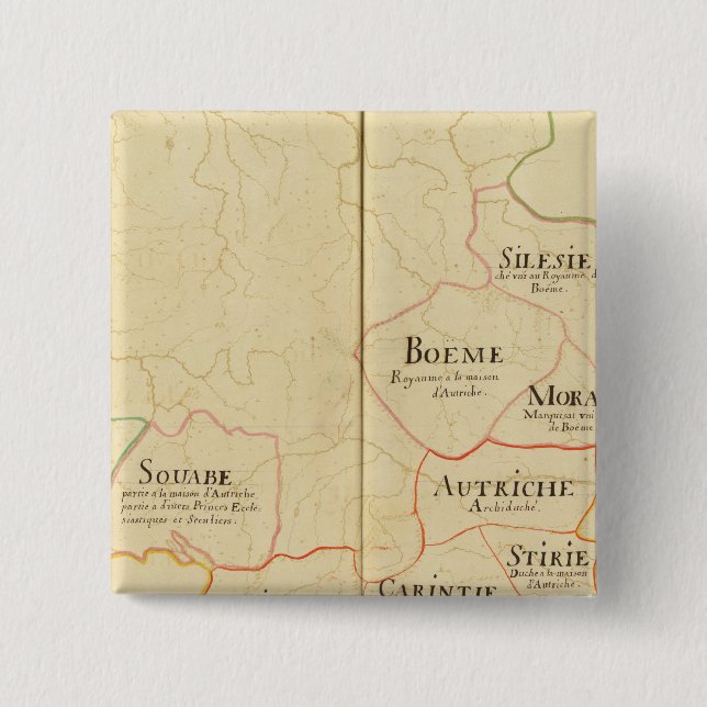 Chapa Cuadrada Austria y República Checa (Anverso)