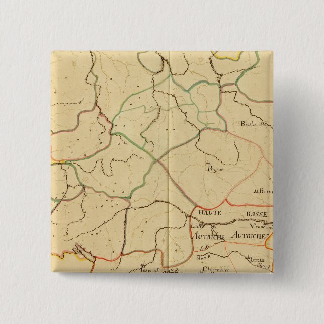 Chapa Cuadrada Austria y República Checa 3 (Anverso)