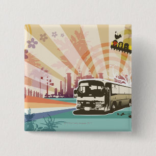 Chapa Cuadrada Autobús