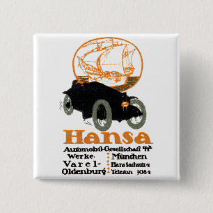 Chapa Cuadrada Automóvil de Hansa 1914