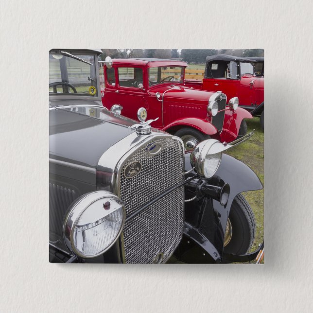 Chapa Cuadrada Automóviles antiguos de Ford (Anverso)