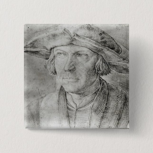 Chapa Cuadrada Autorretrato 6 (Anverso)