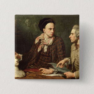 Chapa Cuadrada Autorretrato con Dominique Herment 1769