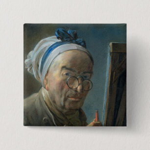 Chapa Cuadrada Autorretrato con un caballete, c.1775-79