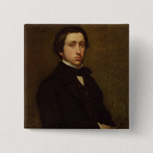 Chapa Cuadrada Autorretrato de Edgar Degas el  , 1855