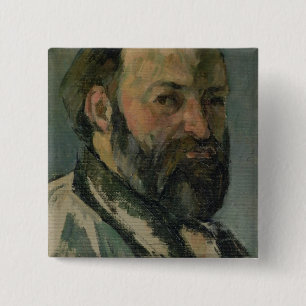 Chapa Cuadrada Autorretrato de Paul Cezanne el , c.1877-80