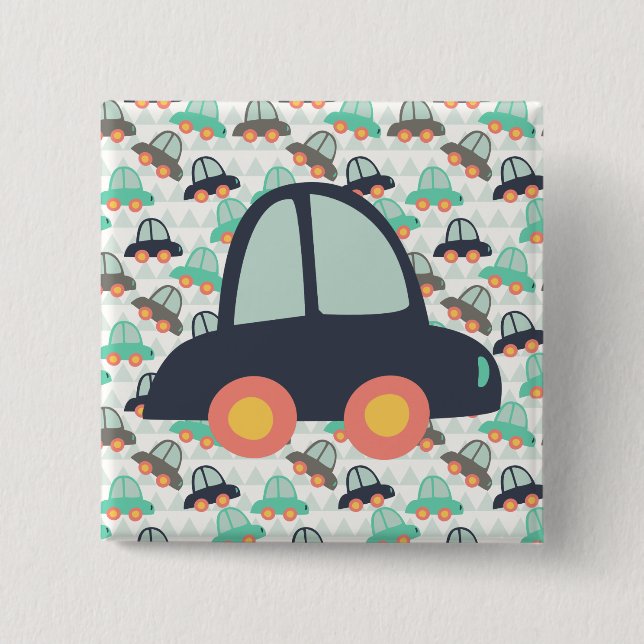 Chapa Cuadrada Autos y más autos (Anverso)