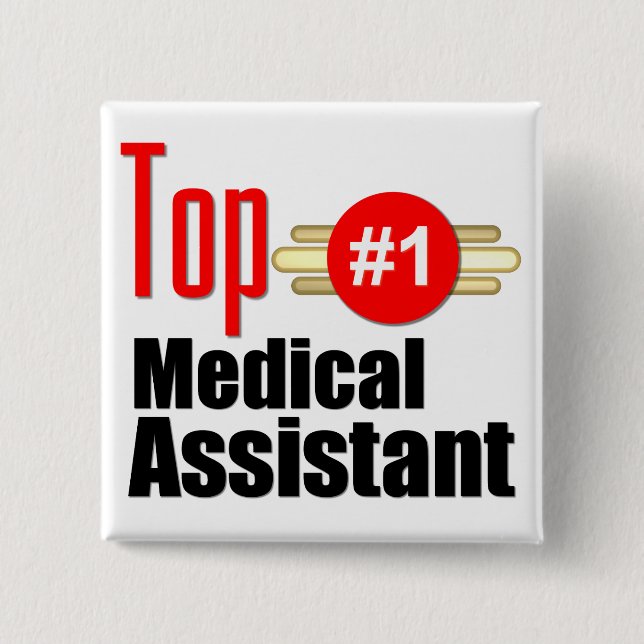 Chapa Cuadrada Auxiliar médico superior (Anverso)