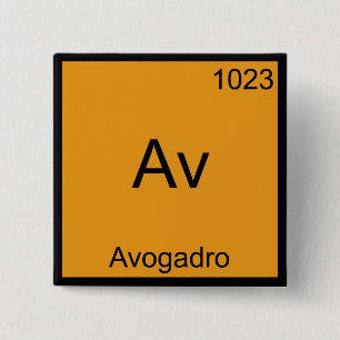 Chapa Cuadrada Av - Tee símbolo de química de elemento divertid