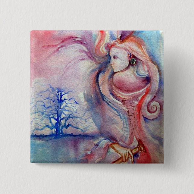 Chapa Cuadrada AVALON / magia y misterio (Anverso)