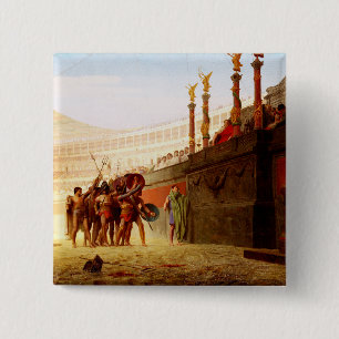 Chapa Cuadrada Ave César de Jean-Léon Gérôme