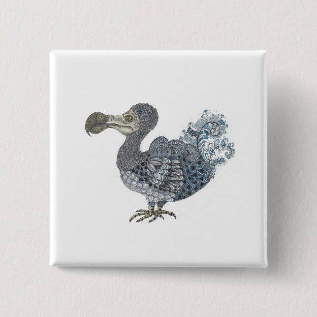 Chapa Cuadrada Ave extinta de Dodo (Anverso)
