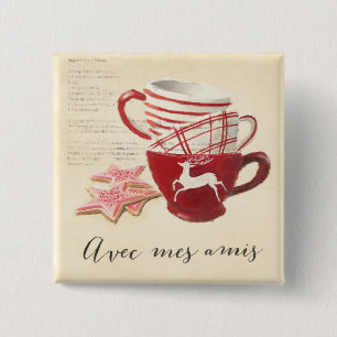 Chapa Cuadrada Avec Mes Amis
