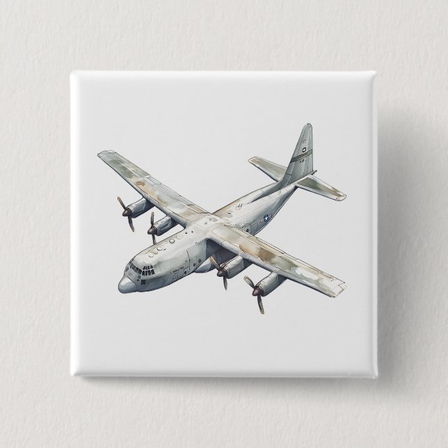 Chapa Cuadrada Avión (Anverso)