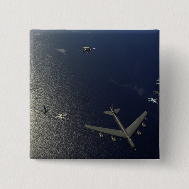 Chapa Cuadrada Avión de la Fuerza Aérea de los Estados Unidos B-5 (Anverso)