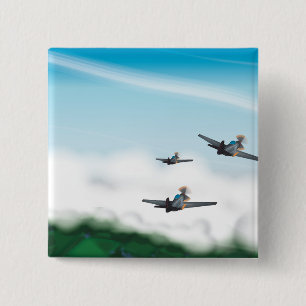 Chapa Cuadrada Aviones de la Segunda Guerra Mundial