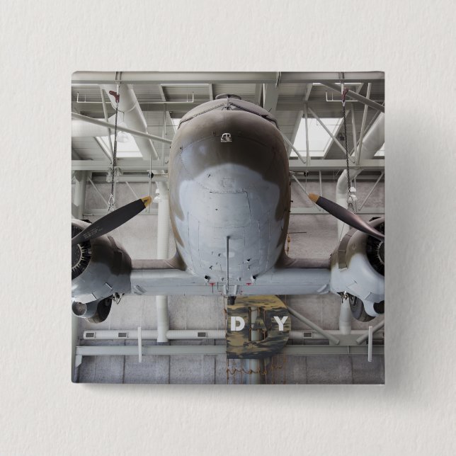 Chapa Cuadrada Aviones del transporte de Dakota del C-47 de la (Anverso)