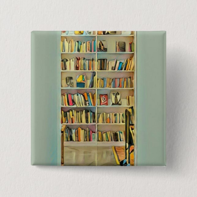 Chapa Cuadrada Awesome gifts for book lovers (Anverso)