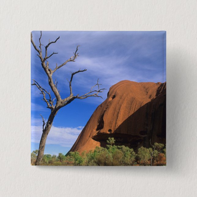 Chapa Cuadrada Ayers Rock Uluru en el Outback Australia (Anverso)