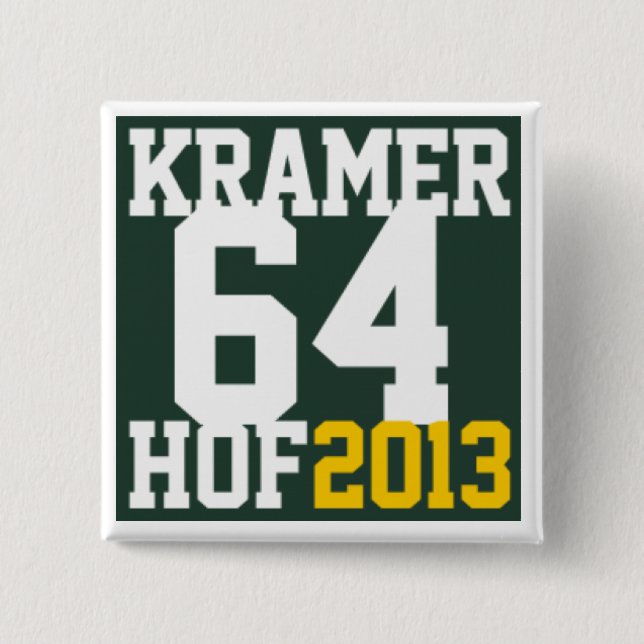 Chapa Cuadrada Ayuda JerryKramer4HOF (Anverso)