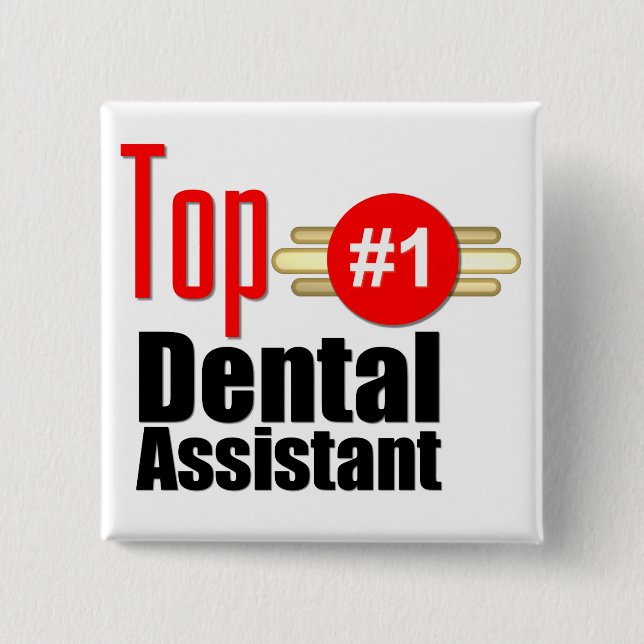 Chapa Cuadrada Ayudante de dentista superior (Anverso)