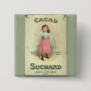 Chapa Cuadrada Azúcar Chica de chocolate con chocolate victoriano