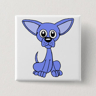 Chapa Cuadrada Azul de la chihuahua