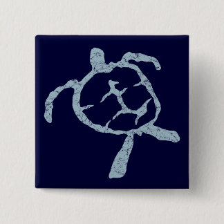Chapa Cuadrada azul tortuga