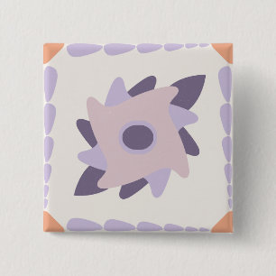 Chapa Cuadrada Azulejo decorativo colorido púrpura pastel