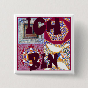 Chapa Cuadrada Azulejos geométricos con un giro CG