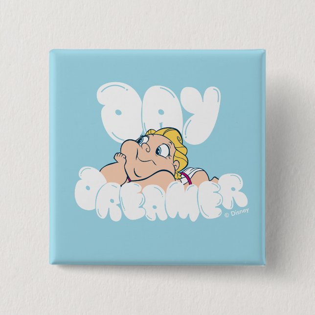 Chapa Cuadrada Baby Hercules - Day Dreamer Button (Anverso)