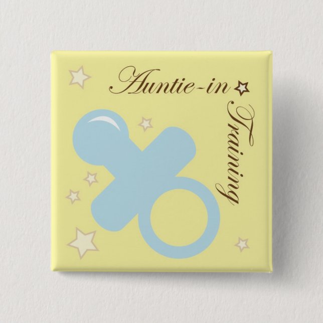 Chapa Cuadrada Baby Shower Pin for Tunas (Anverso)