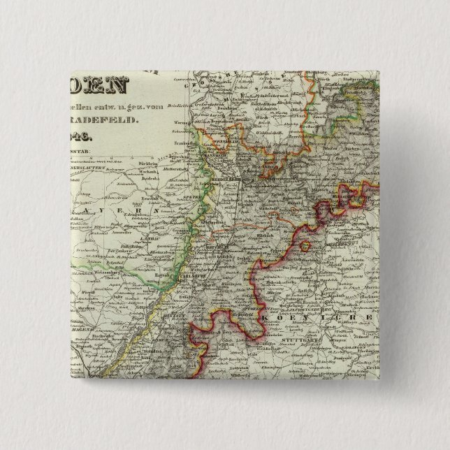 Chapa Cuadrada Baden, Alemania (Anverso)