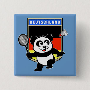 Chapa Cuadrada Badminton Alemania Panda