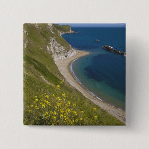 Chapa Cuadrada Bahía Man o War, Costa Jurásica, Lulworth, Dorset,