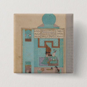 Chapa Cuadrada Bahram visita a una princesa en la turquesa