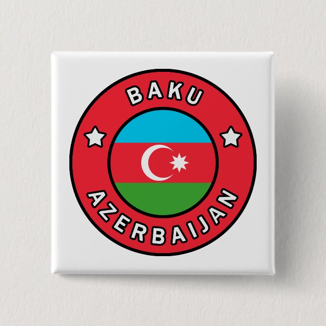 Chapa Cuadrada Bakú Azerbaiyán (Anverso)