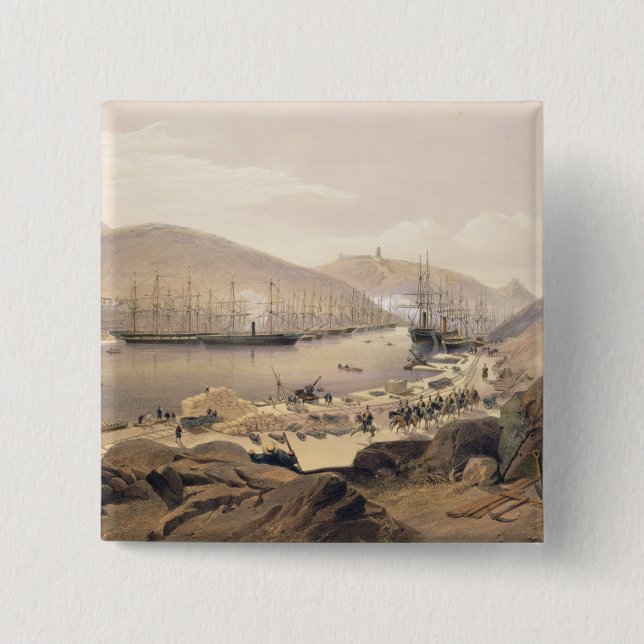 Chapa Cuadrada Balaklava, placa 'de Seat de la guerra en el este (Anverso)