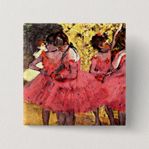 Chapa Cuadrada BALLET—Degas: Los bailarines rosas