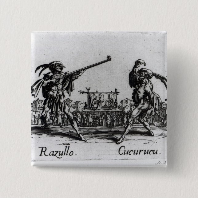 Chapa Cuadrada Balli de Sfessania, c.1622 (Anverso)