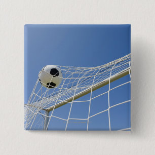 Chapa Cuadrada Balón de fútbol y meta 3