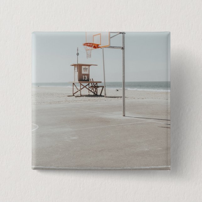 Chapa Cuadrada Baloncesto (Anverso)